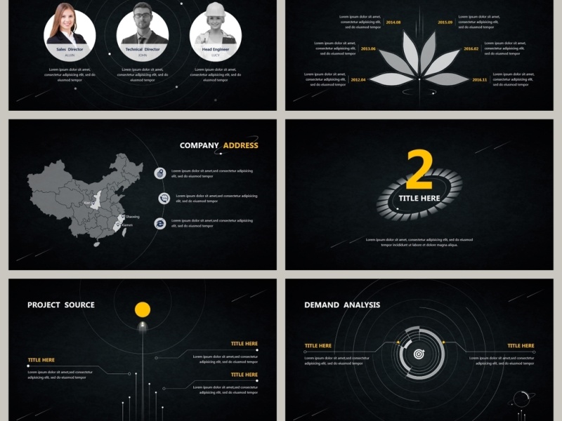 智能科技智造工业4.0高科技企业宣传风格商务模板
