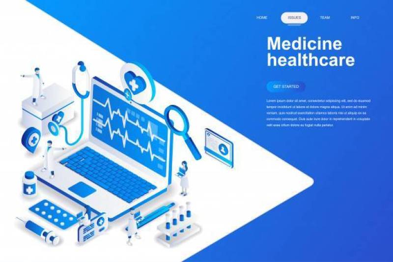 Medicine and healthcare modern flat design