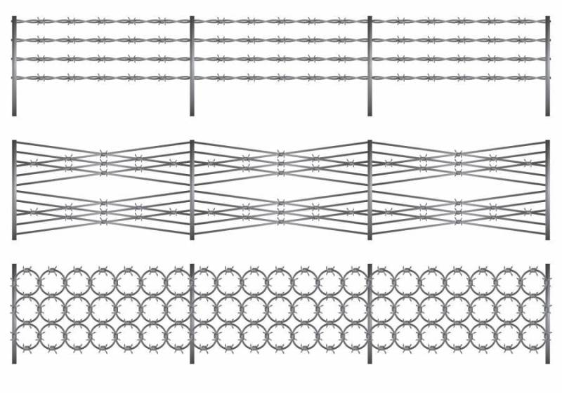 剃刀电线矢量设计插图