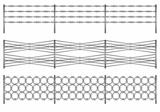 剃刀电线矢量设计插图