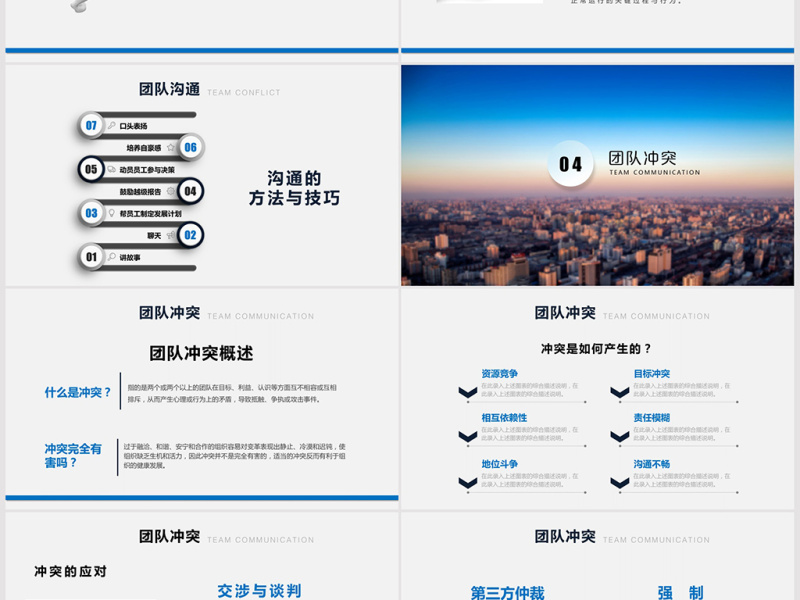 企业管理班组团队建设PPT模板