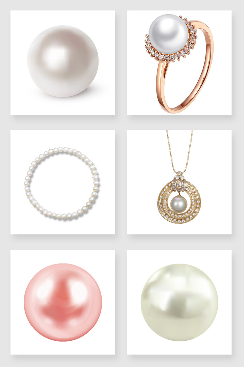 产品实物珍珠设计素材