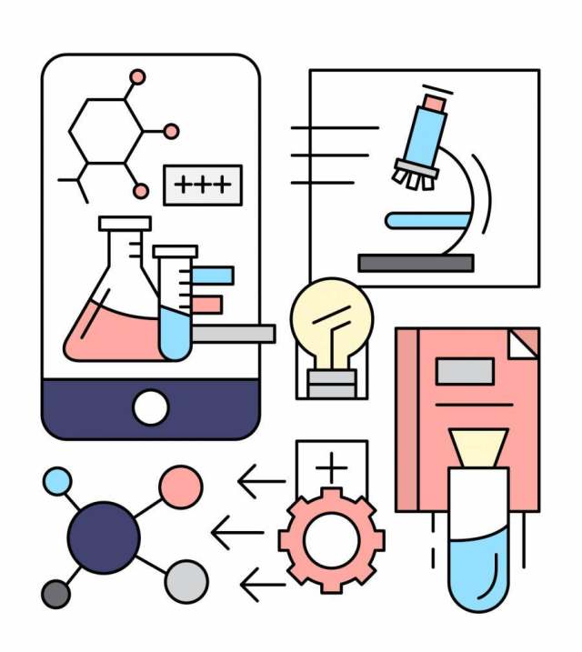  的线性化学图标