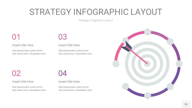 粉紫色战略计划统筹PPT信息图26