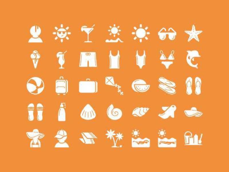 Summer Time Icons