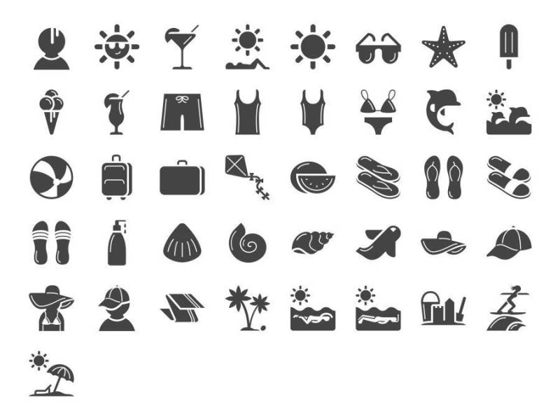 Summer Time Icons