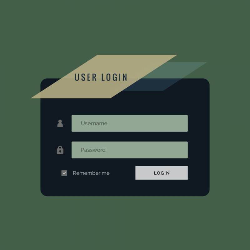 黑暗风格的创意用户登录表单