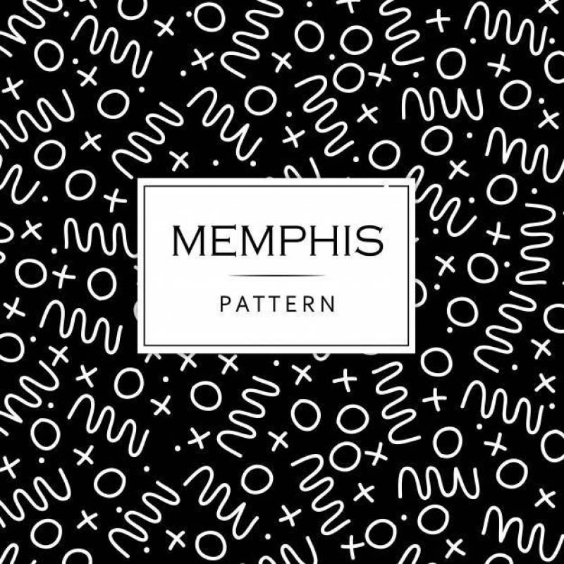 黑白现代孟菲斯样式背景