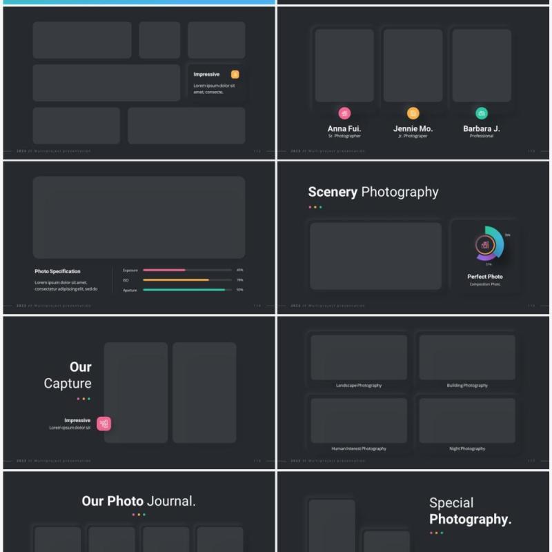 深色多功能商业社交媒体商务PPT幻灯片模板2023 Versatile Presentation - Dark