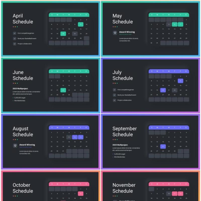 深色多功能商业社交媒体商务PPT幻灯片模板2023 Versatile Presentation - Dark