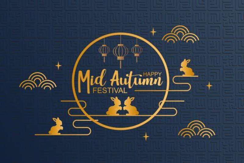 Happy mid autumn background