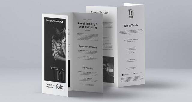Psd Tri Fold Mockup US A4 Vol3 Psd Tri Fold Mockup US A4 Vol3