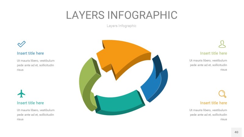 多彩3D分层PPT信息图40