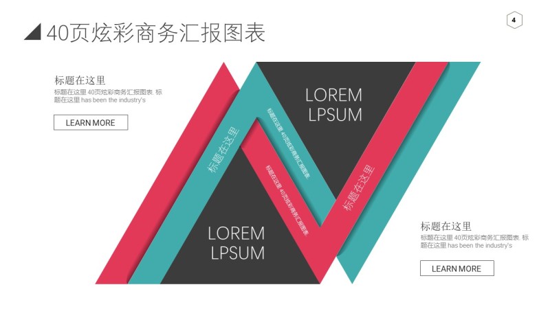 炫彩商务PPT信息可视化图表4