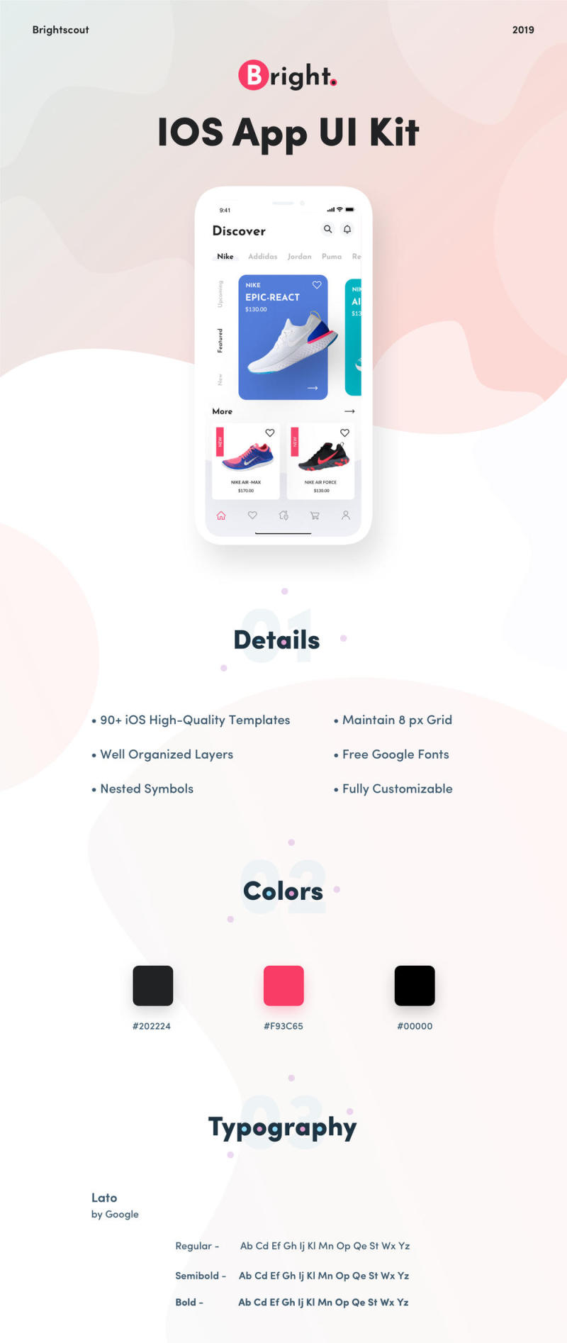 设计您的下一个应用程序，Bright App UI Kit