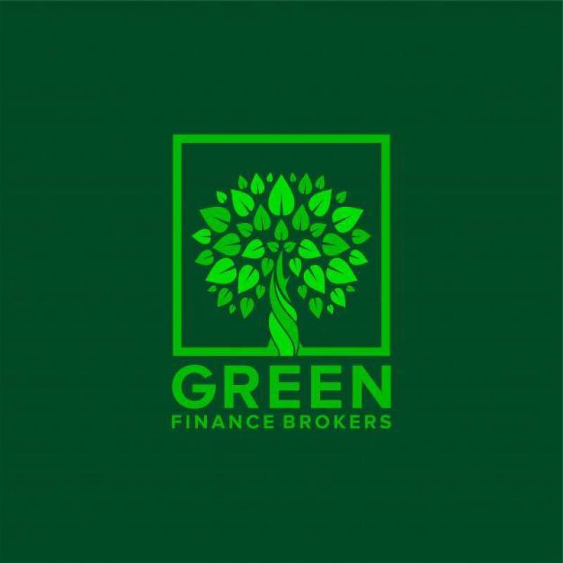 绿色金融标志设计与树木