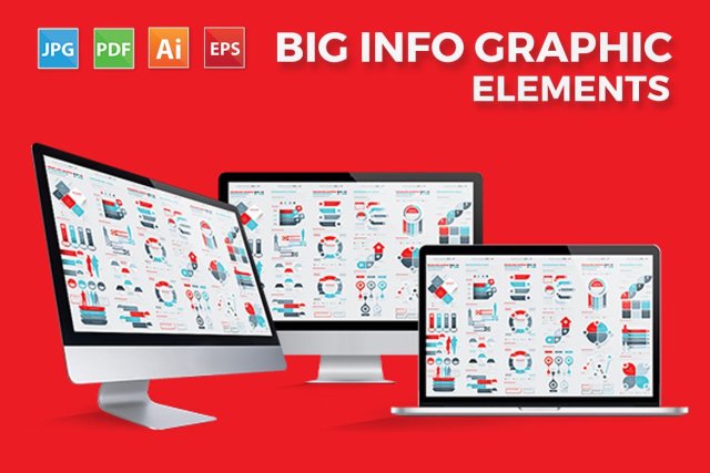 大数据信息图表分析元素模板 Infographics Elements Design 大数据信息图表分析元素模板 Infographics Elements Design