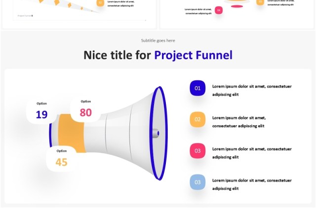 项目漏斗图PPT模板Project Funnel Infographic 项目漏斗图PPT模板Project Funnel Infographic
