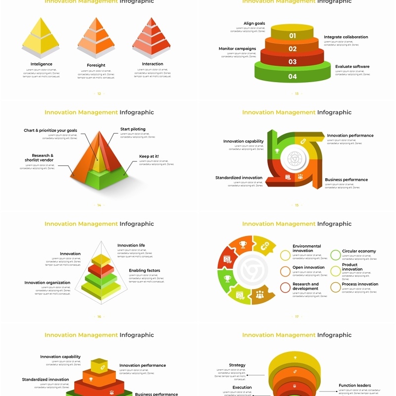 创意管理信息图PPT模板Innovation Management Infographic