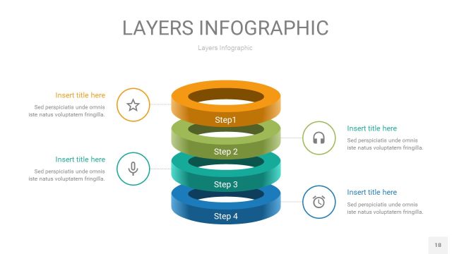 多彩3D分层PPT信息图18