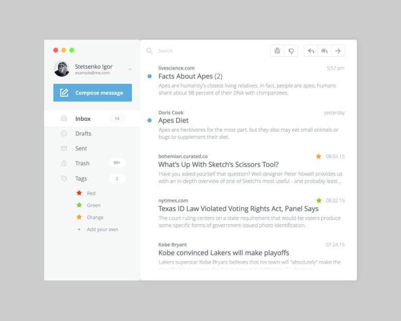 Email Client Concept