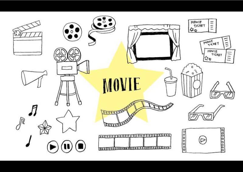 手写的电影的插图集