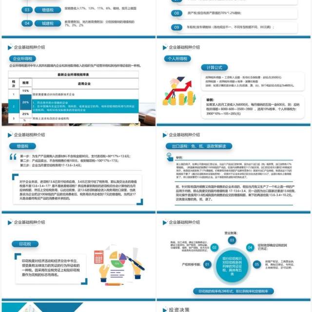 蓝色简约风企业管理基础财务知识培训PPT模板