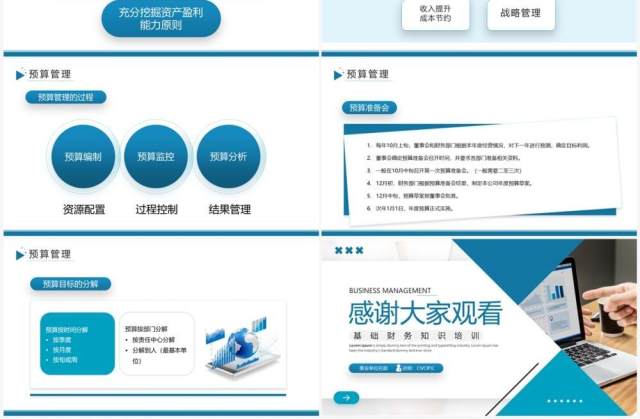 蓝色简约风企业管理基础财务知识培训PPT模板 蓝色简约风企业管理基础财务知识培训PPT模板