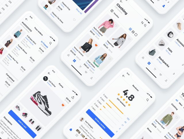 30个高质量的模板,非常适合制作电子商务应用,Sector UI Kit。电子商务 30个高质量的模板,非常适合制作电子商务应用,Sector UI Kit。电子商务