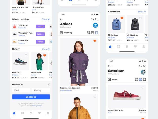 30个高质量的模板,非常适合制作电子商务应用,Sector UI Kit。电子商务 30个高质量的模板,非常适合制作电子商务应用,Sector UI Kit。电子商务