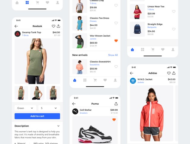 30个高质量的模板,非常适合制作电子商务应用,Sector UI Kit。电子商务 30个高质量的模板,非常适合制作电子商务应用,Sector UI Kit。电子商务