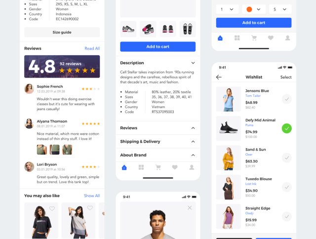 30个高质量的模板,非常适合制作电子商务应用,Sector UI Kit。电子商务 30个高质量的模板,非常适合制作电子商务应用,Sector UI Kit。电子商务