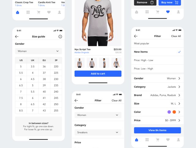 30个高质量的模板,非常适合制作电子商务应用,Sector UI Kit。电子商务 30个高质量的模板,非常适合制作电子商务应用,Sector UI Kit。电子商务