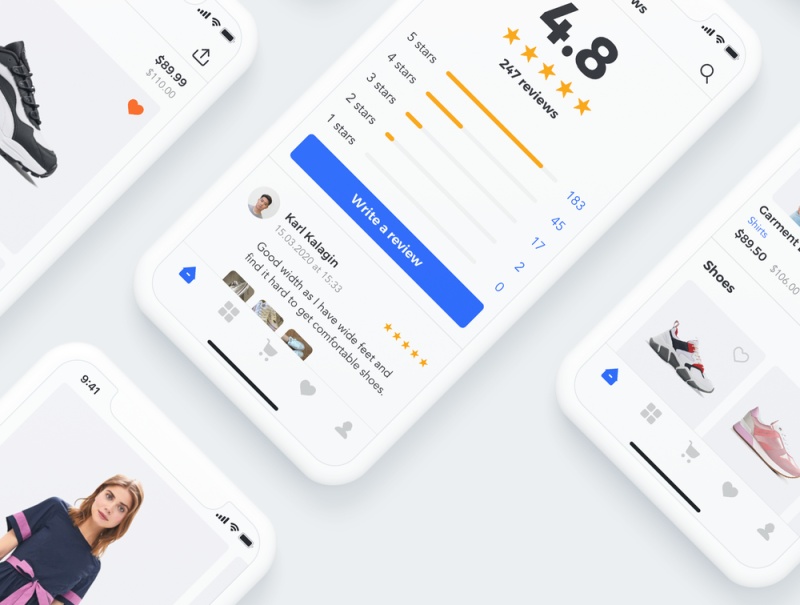 30个高质量的模板，非常适合制作电子商务应用，Sector UI Kit。电子商务