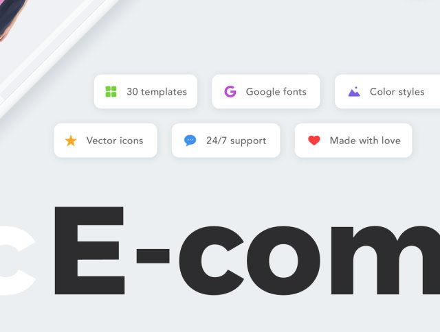 30个高质量的模板,非常适合制作电子商务应用,Sector UI Kit。电子商务 30个高质量的模板,非常适合制作电子商务应用,Sector UI Kit。电子商务
