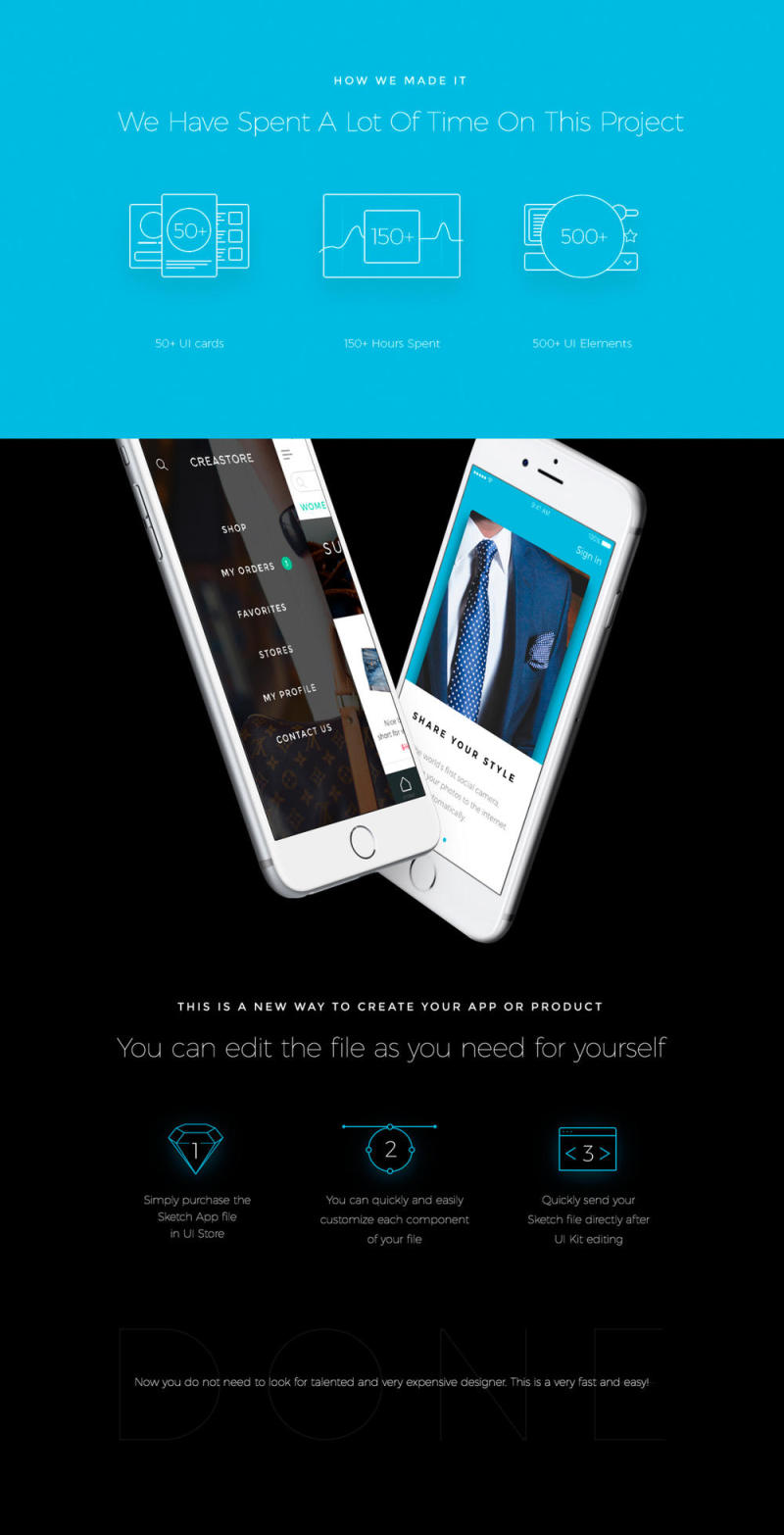 大型专业用户界面工具包，用于您的新商店，Creastore UI工具包