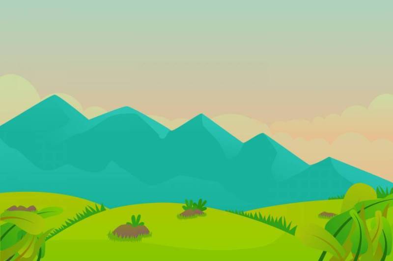 令人敬畏的热带景观球员矢量