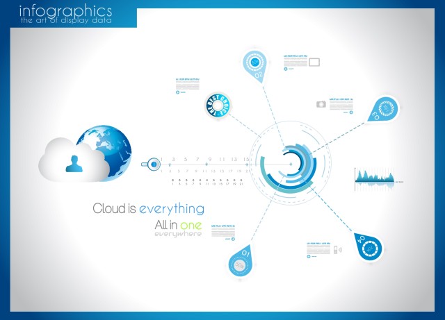 信息图形元素云计算概念205