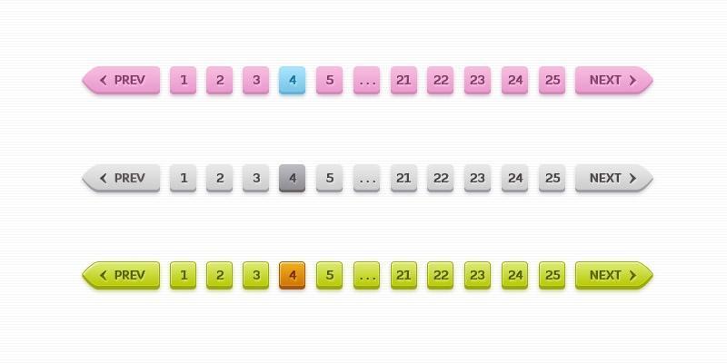 精致翻页按钮—psd分层素材