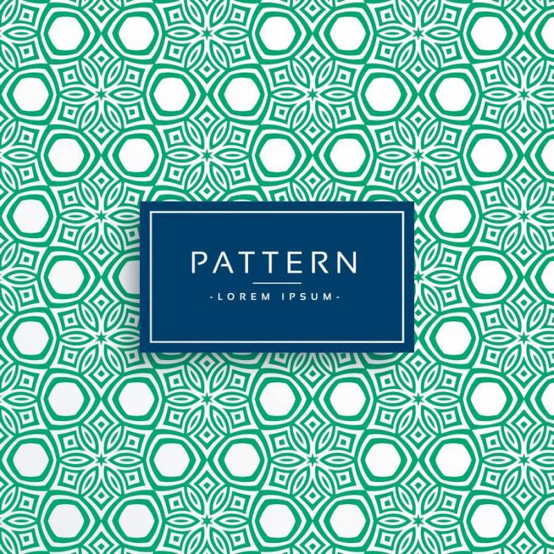 绿色抽象花卉风格图案背景