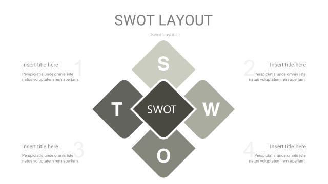 灰色SWOT图表PPT26 灰色SWOT图表PPT26