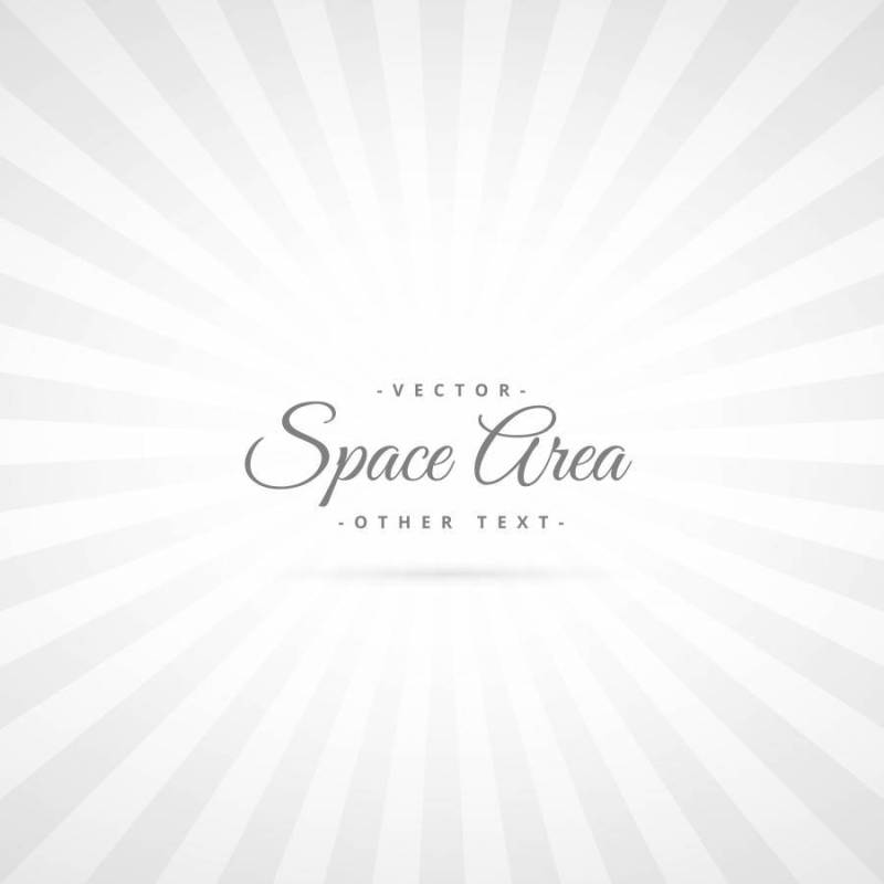 干净的光线来自白色背景的中心