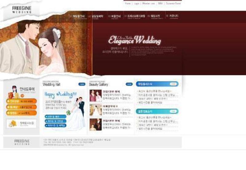 婚纱摄影网站模板(02)