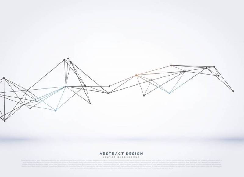 数字矢量网格背景与多行