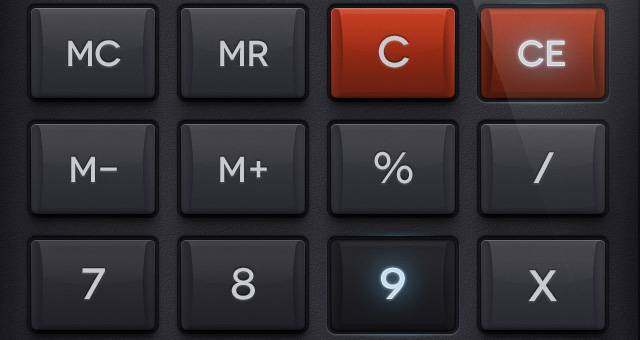 iOS Psd Calculator UI套件