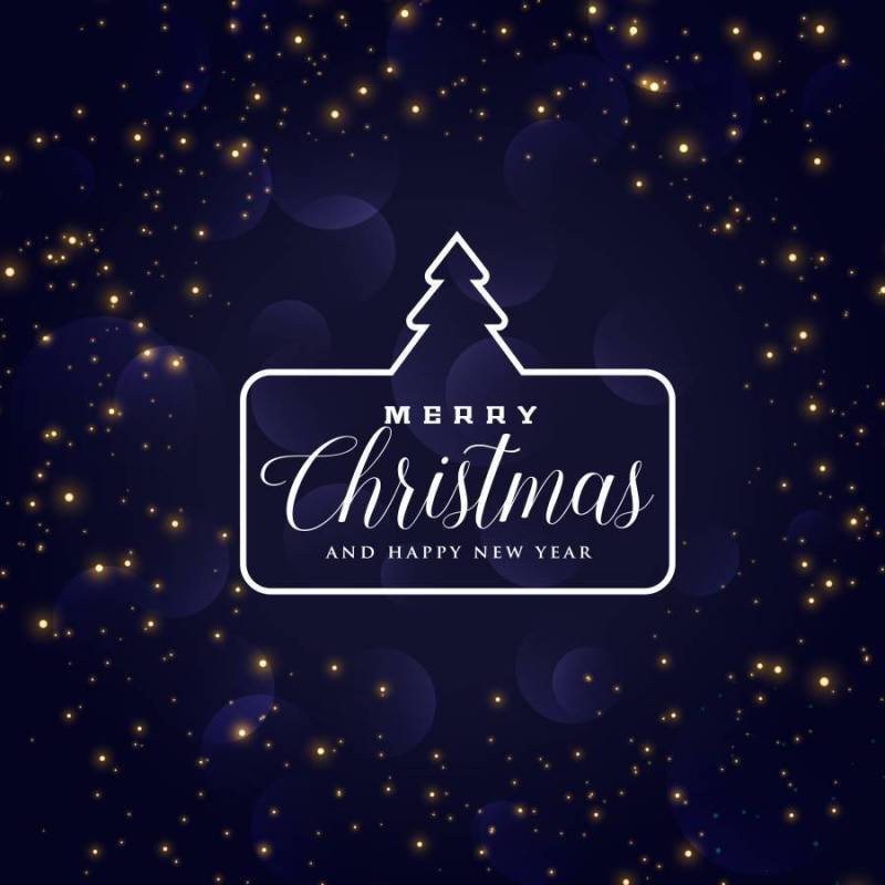 蓝色圣诞假日背景设计