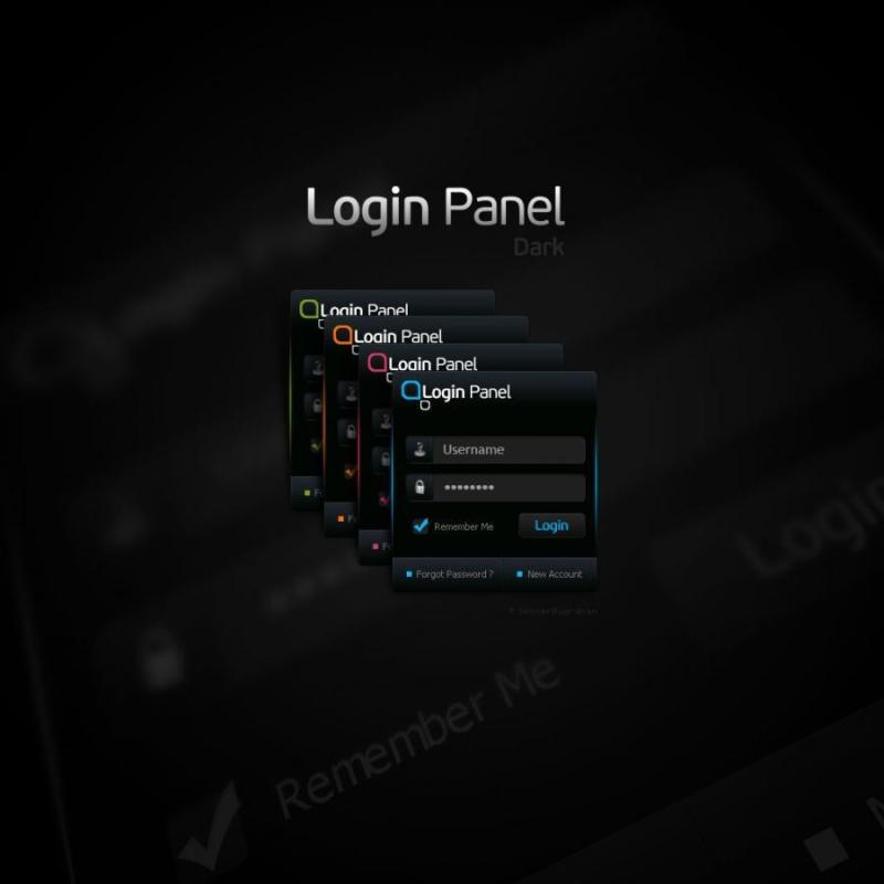 Login Panel-dark