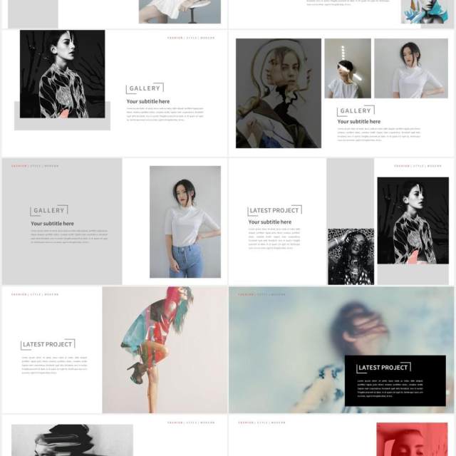 时尚简约作品图片展示PPT模板TREND - Powerpoint ⚡️ 时尚简约作品图片展示PPT模板TREND - Powerpoint ⚡️