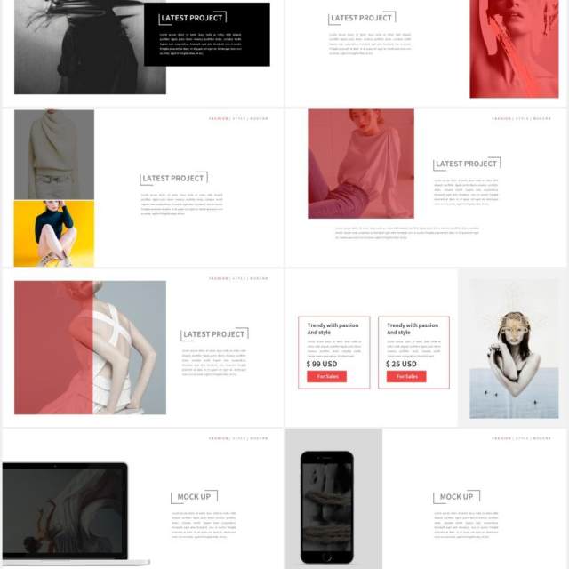 时尚简约作品图片展示PPT模板TREND - Powerpoint ⚡️ 时尚简约作品图片展示PPT模板TREND - Powerpoint ⚡️