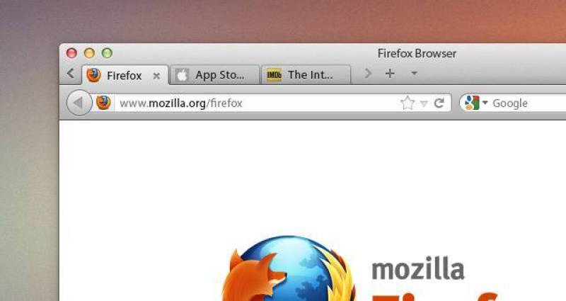 Firefox浏览器Psd Mockup